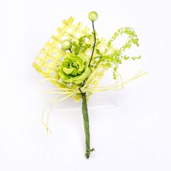 Flores para decorar regalos - Bolsa 10 flores verdes