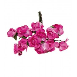 Flores para decorar regalos - Color rosa oscuro