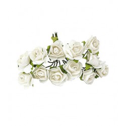 Flores para decorar regalos - Color blanco