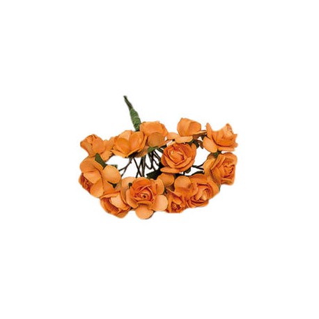 Flores para decorar regalos - Color naranja
